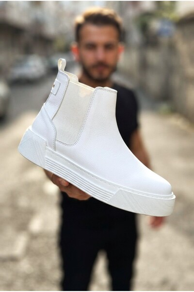 Zerenyus Harmany premium high quality waterproof elastic men's boot white