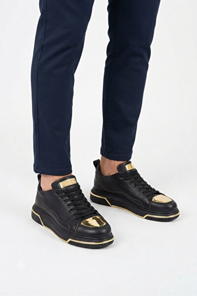 Zerenyus Zrc183 exclusive jet setter high quality men's sneaker black gold