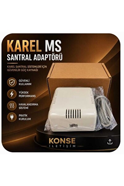 konse Karel MS 38C-38S SANTRAL ADAPTÖRÜ PS02 UYUMLU TRAFOLU ÇİFT REGÜLELİ