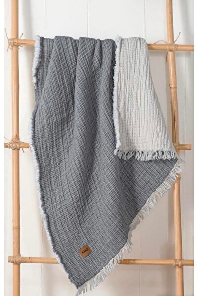 ALTINTAŞ BABY Kanz 100% Cotton 5-Layer Padded Muslin Blanket 90 X 110 - Gray ...