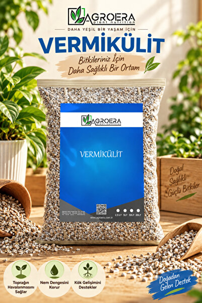 AGROERA Vermikülit 2,5 Lt Organik Toprak Düzenleyici Vermikülit