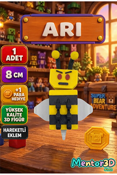 Mentor 3D Store Super Bear Adventure Arı Süper Ayı Oyuncak