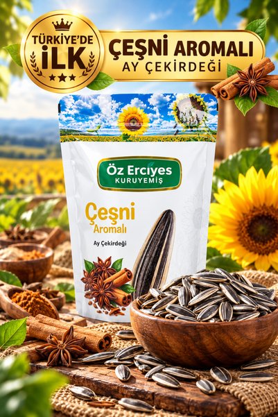 Özerciyes Kuruyemiş Baharat Çeşnili Aromalı Ay Çekirdeği 250 g