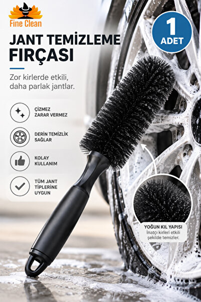 Fine Clean ( 1 Adet ) Oto Jant Temizleme Fırçası Hassas Kılları Sayesinde Jan...