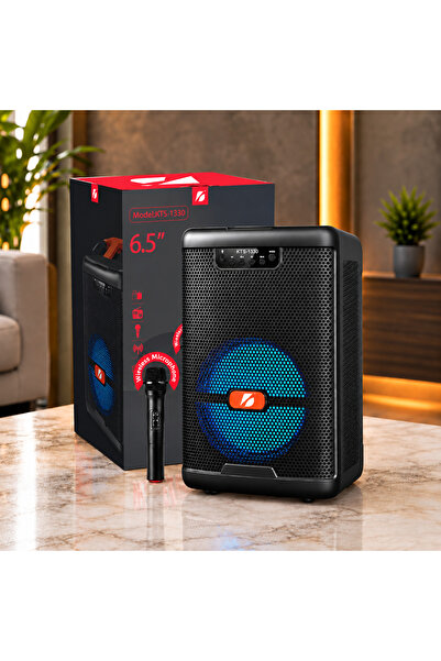 OEM KTS 1330 Kablosuz Mikrofon Bluetooth, Radyo, Usb Bağlantılı Ses Bombası R...