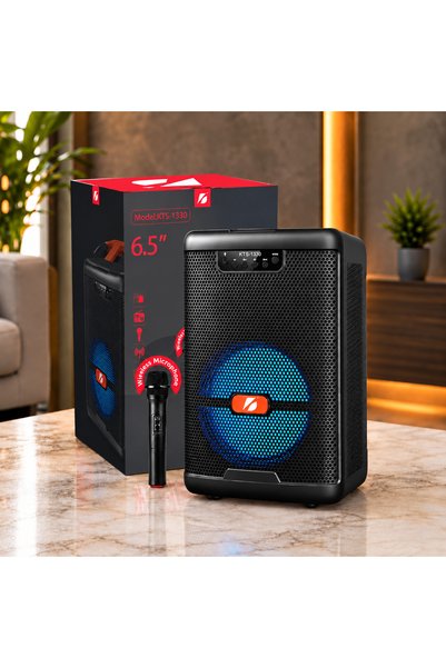 Fi Technology Kts -1330 Mikrofonlu Ledli Bluetooth Hoparlör Radyo & Usb Ve Hafıza Kart Okuyuculu