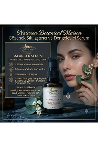 Gözenek Sıkılaştırıcı-Dengeleyici,Parlama giderici Serum