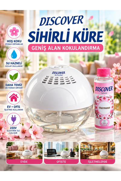 Discover Sihirli Küre Hava Temizleme Makinesi Işıksız + 1 Adet Hermoso Solüsyonu