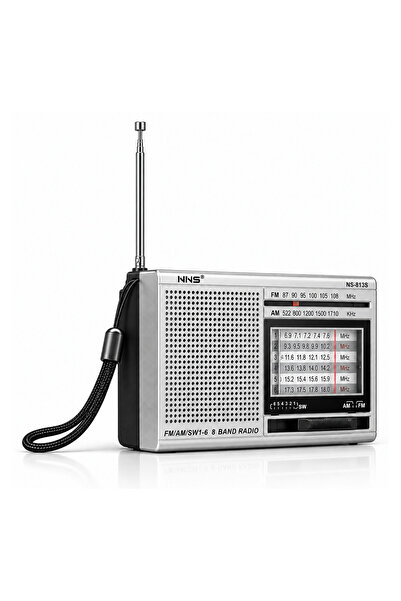 ULTRATEKNO NS-8153 Taşınabilir Pilli Cep Radyosu Deprem Çantası Radyosu Am Fm SW-1-6 8 Bandlı Mini Radyo