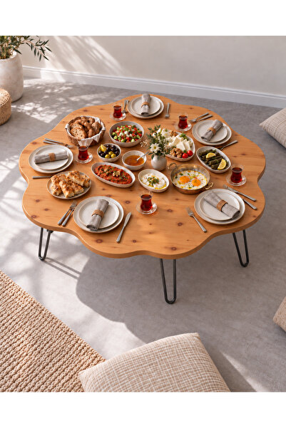 Cosargroup PAPATYA ÇAM YER SOFRASI 90 CM ÇAP 20369