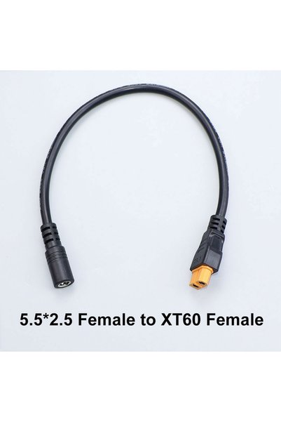 Choice5 5525 F to XT60 F XT60 Plug Male Female Connector to DC 5525/DC5521 Ba...
