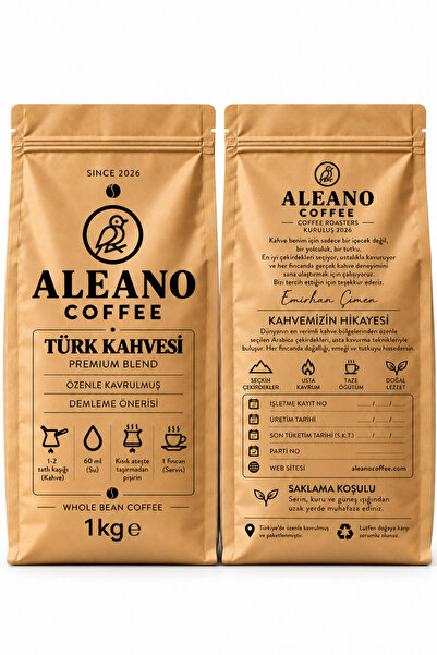 ALEANO TÜRK KAHVESİ ÇEKİRDEK 1KG