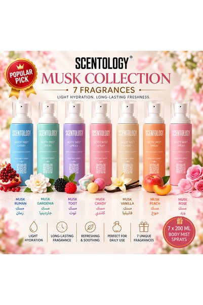 Scentology Doctor of perfums Scentology Musk Collection – 7 Body Mist Sprays,...