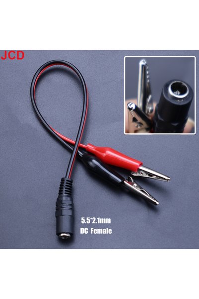 Choice وصلة كهربائية أنثوية 1 قطعة من JCD مع مشبكين تمساحيين إلى قابس طاقة DC...