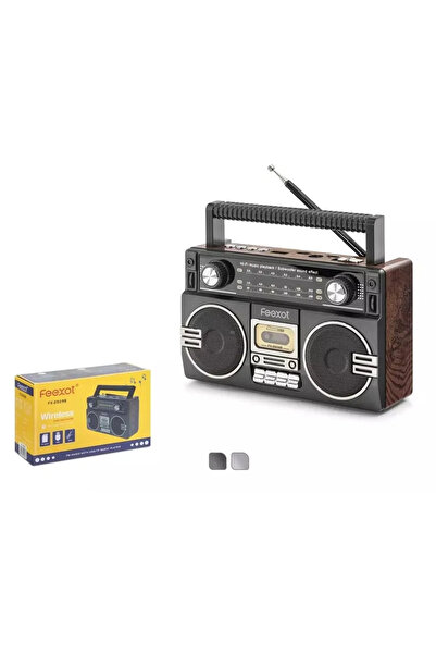 FEEXOT FX2509B Bluetooth Nostaljik FM Radyo USB TF AUX Taşınabilir Hoparlör