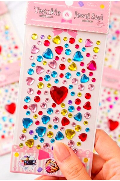 GÜLPEŞE Rhinestone Karışık Kendinden Yapışkanlı Taş Sticker Saç Yüz Tırnak Ve...