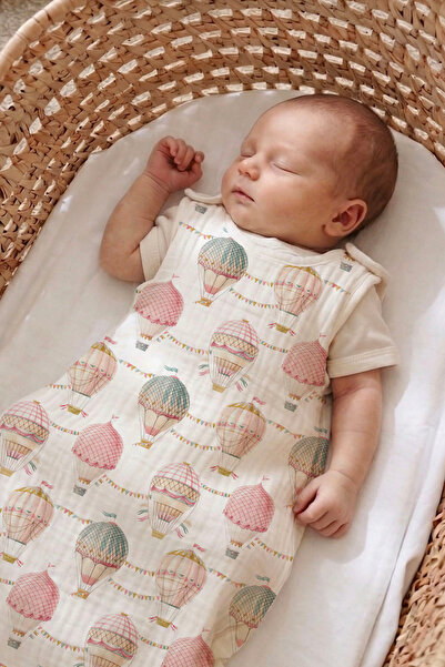 Tuğba Kuğu 4 Layer Muslin 1.2 Tog Baby Sleeping Bag (0-18 Months) - Pink Air ...
