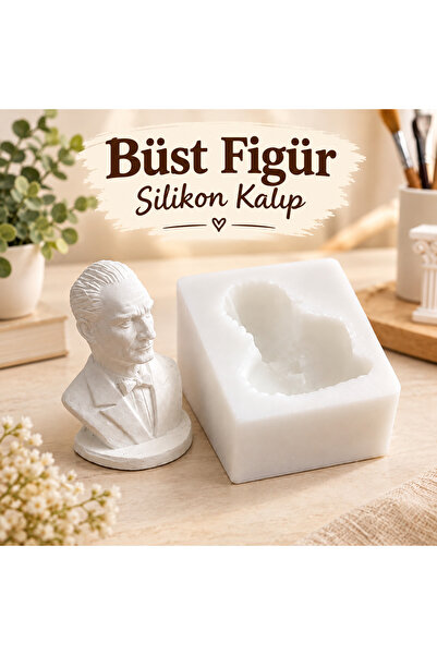 Atatürk Büstü Silikon Kalıbı - Detaylı Portre Tasarımı