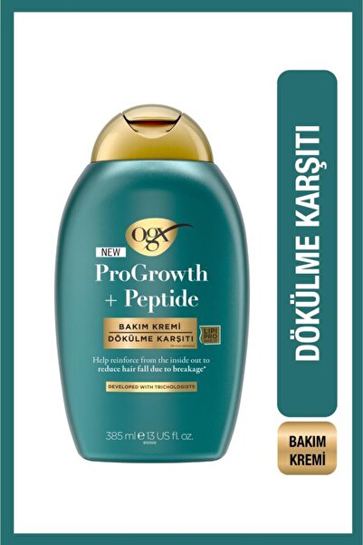 OGX ProGrowth + Peptide Dökülme Karşıtı Saç Bakım Kremi 385 ml