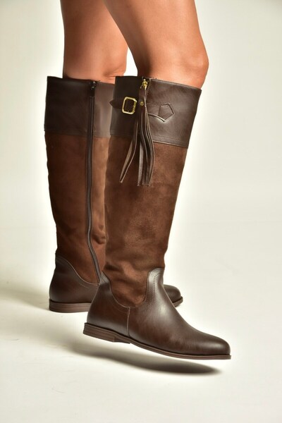 Fox Shoes Z996174002 Brown Suede Classic Women's Boots