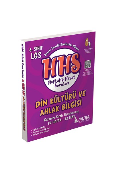 Muba Yayınları 1423 - 8.Sınıf Din Kültürü Haftalık Hasat Soruları (HHS)