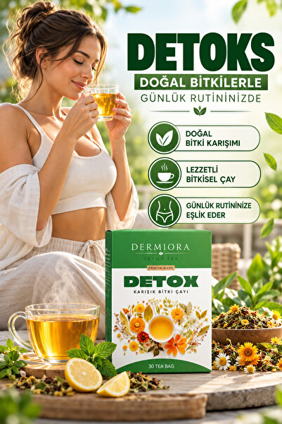 Dermiora Zayıflatıcı1 ve Yağ Yakıcı1 Bitkisel Özel Formül Detox Karışımlı Kin...