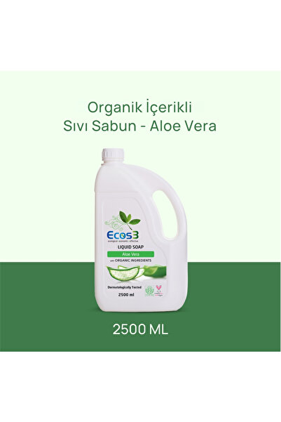 Ecos3 Organik İçerikli Sıvı Sabun, Vegan Sertifikalı, Hassas Cilt, Ekolojik, ...