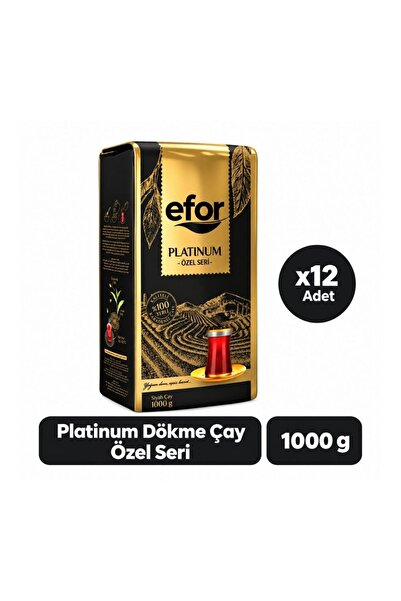 Efor Efor Platinum Siyah Dökme Çay Özel Seri 1.000 Gr X 12 Adet