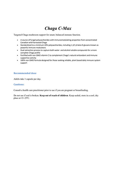 provita Chaga (Ciaga) C-Max, 60 capsule