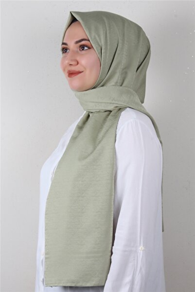 Eşarppark Jakarlı İpeksi Şal 8084-19 Mint Yeşili