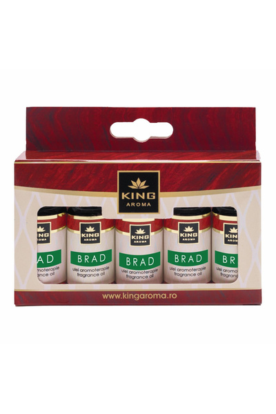 KingAroma Pachet 5 uleiuri parfumate aromaterapie KING Aroma BRAD, 10 ml