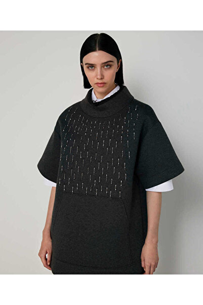 Machka İŞLEMELİ OVERSIZE SWEATSHIRT