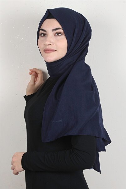 PİRAMİT Pamuksu Şal 1482-20 Lacivert