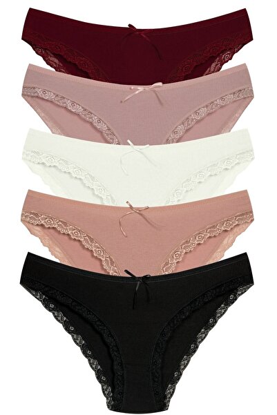 Newlilla 1901 Camisole Lace Leg Bikini Panties Package - V2