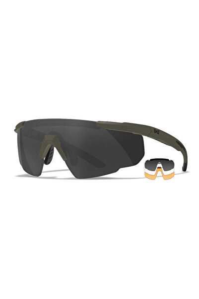 WILEY X SABER Advanced Balistik Gözlük (3 Lens) (Yeşil)