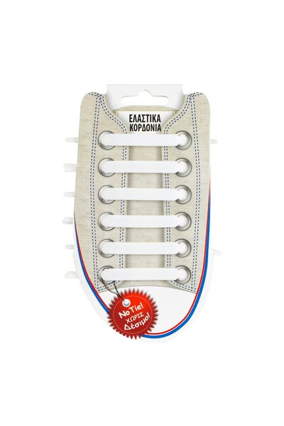 OEM Sireturi Elastice Albe din Silicon - 12buc - Pantofi, Organizare-Curatare...