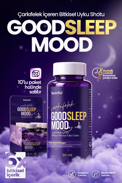 Nutriful Çarkıfelek ve Karadut Özü İçeren Good Sleep Mood Shot 10x30ml