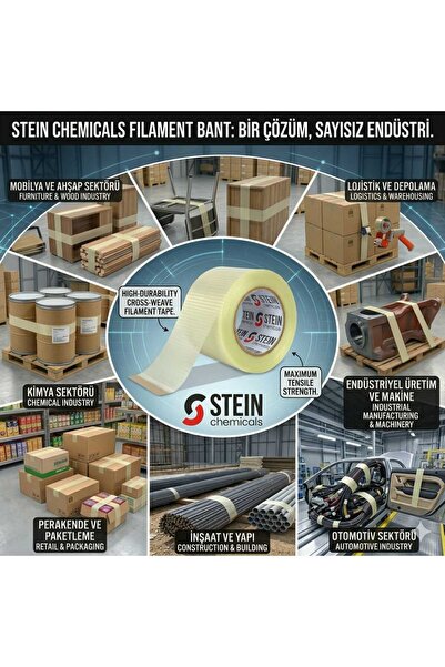 STEİN SST271 ENİNE BOYUNA KORUMALI LİFLİ FLAMENT ARKALIK BANDI 19MM*50MT