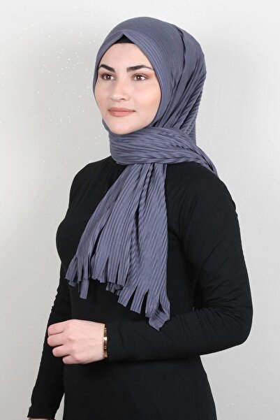 Eşarppark Pamuklu Hazır Şal 1589-45 Füme