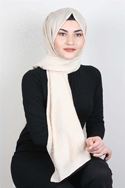 Eşarppark İpekli Lilyum Şal 2559-12 Krem