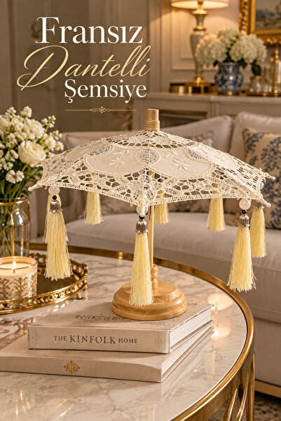 Emsay Store FRANSIZ DANTELLİ İlk ve Tek Çıkartılabilir Saplı Masaüstü Dantell...