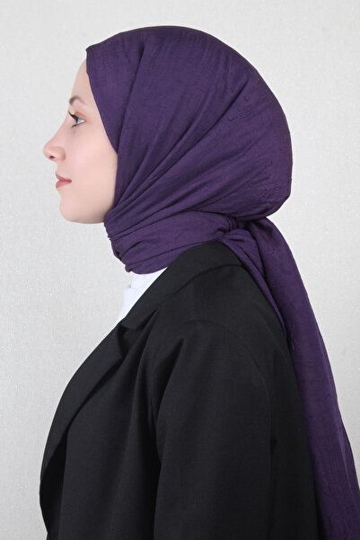Eşarppark Bambu Kraşlı Şal 2724-111 Mor