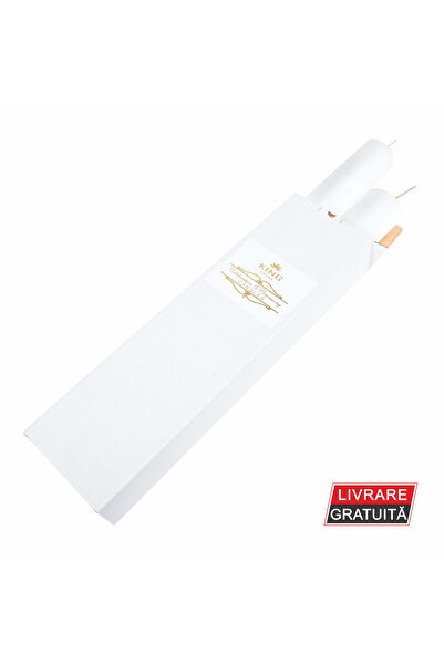 KingAroma Set 2 Lumanari Cununie / Botez Kingaroma, H-40 cm, D-5,4 cm