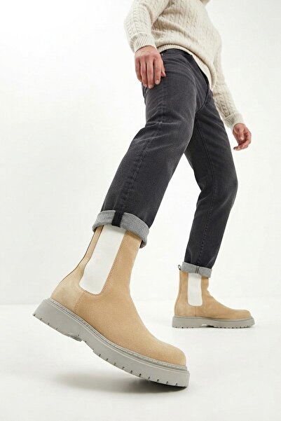 Zerenyus Alaska Premium Suede Men's Boots Sand