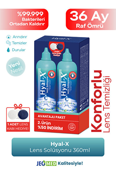 Hyal-X Lens Solüsyonu 360 ml x2 Sadece Lenslere Özel Avantaj Paket