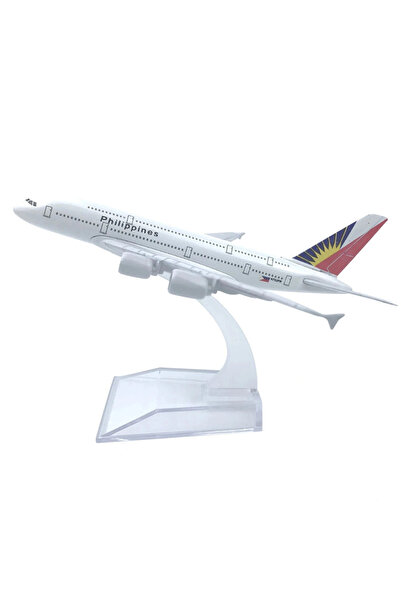 OEM Μοντέλο αεροπλάνου Philippine Airlines Airbus A380, μεταλλικό, 16 εκ., κλ...