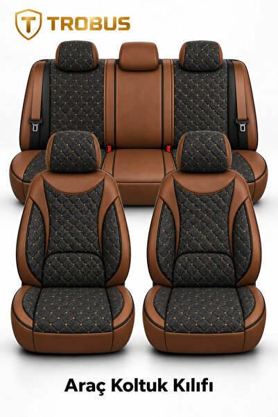 TROBUS Citroen Nemo 2008-2014 Araca Uyumlu Koton Kumaş Kapitone Bel Destekli ...