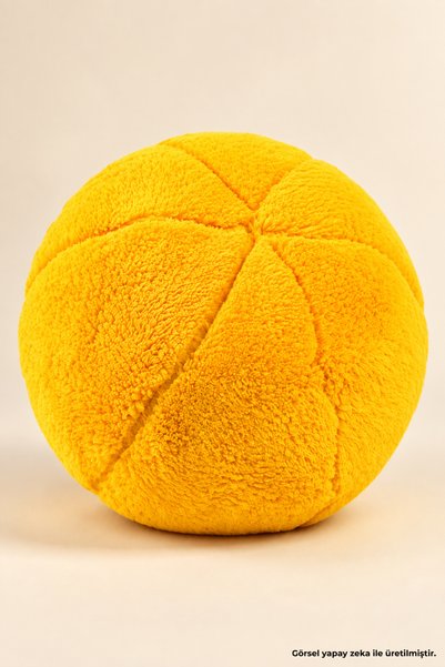 Pabtex Plush Ball Throw Pillow – Round Decorative Pillow for Kids' Room, Sofa, and Bed