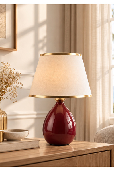 HOMİNG Vintage Wine Seramik Abajur 242895