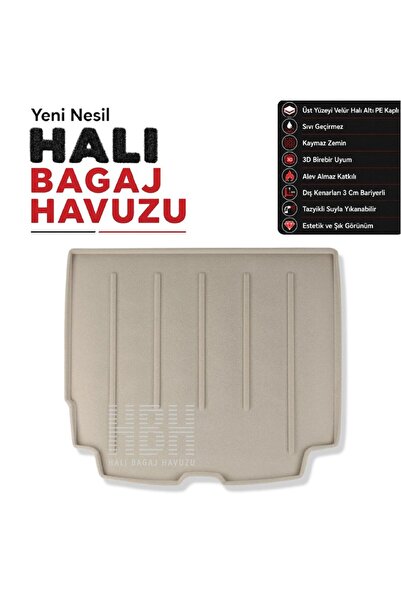 öz-iş Volvo XC60 Halı Bagaj Havuzu (2017 Sonrası) (BEJ)